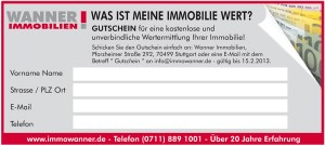 Wertermittlung GUTSCHEIN 2013