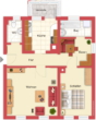 Grundriss EG - DREIFAMILIENHAUS, bereits teilmodernisiert, als sympathischer Altbau mit Hof, Nebengebäude & Garage in STUTTGART-MÜNSTER