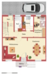 Grundriss HOCHPARTERRE - EINFAMILIENHAUS als REIHENMITTELHAUS in ruhiger Lage mit 2 Balkonen & Garten in STUTTGART-WEILIMDORF (WOLFBUSCH)