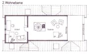 Obere Ebene - 4 1/2-ZIMMER-GALERIE-MAISONETTE-WOHNUNG zur MIETE in ruhiger Grünlage von STUTTGART-WEILIMDORF