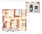 Grundriss EG - Komplett frei in ruhiger Grünlage über BAD LIEBENZELL! Großzügiges 2-FAMILIEN-HAUS mit großem Garten und Doppelgarage in MAISENBACH-ZAINEN