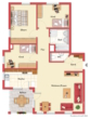 Grundriss WOHNUNG - 4-ZIMMER-WOHNUNG in ruhiger Lage mit großem Balkon, Einbauküche und 2 Tiefgaragenplätzen in WALDENBUCH