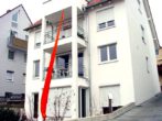 Südostansicht - Attraktive 3-ZIMMER-MIETWOHNUNG mit Südbalkon, EBK, Parkett & Tageslichtbad in STUTTGART-WEILIMDORF