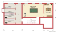 Grundriss UG Anbau - TIPP FÜR KAPITALANLEGER!!! 8-FAMILIEN-HAUS, 7 Wohnungen vermietet & eine Wohnung frei, mit großem Garten, Garage & 6 Stellplätzen in ruhiger zentrumsnaher Lage in KORNTAL