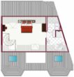 Grundriss obere Wohnebene - FIRST CLASS WOHNEN bei Uhlandshöhe und Sternwarte! 3 1/2-ZIMMER-DG-MAISONETTE-MIETWOHNUNG auf 101 qm