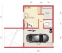 Grundriss Ebene 1 - EINFAMILIEN-BUNGALOW mit versetzten Wohnebenen, Garage,Stellplatz,Terrasse & Garten in DITZINGEN-HIRSCHLANDEN
