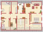 Grundriss 1. DG - DENKMALGESCHÜTZTES ZWEIFAMILIENHAUS zum Ausbau von 2 weiteren Wohnungen in STUTTGART-WEILIMDORF